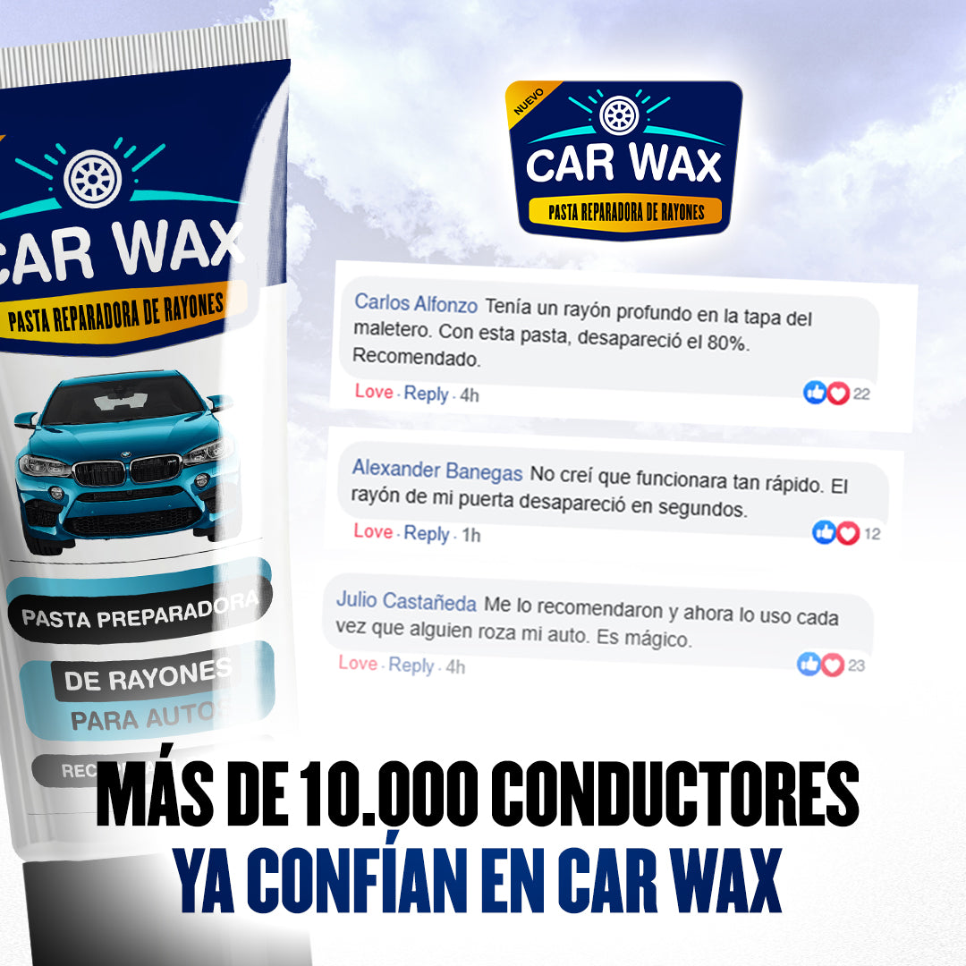 2x1 | Car Wax® Eliminador de Rayones 3 en 1