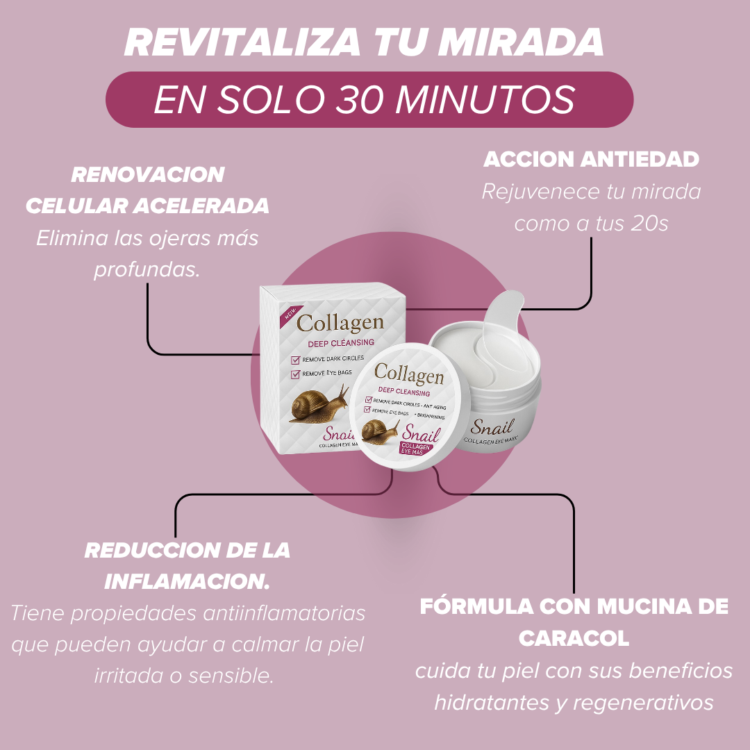 Eliminador anti ojeras mucina caracol brasileña