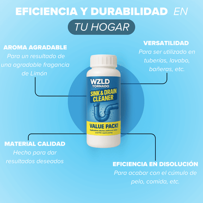Destapador de cañerias 2x1 | 220grs
