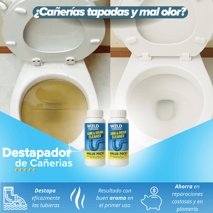 Destapador de cañerias 2x1 | 220grs